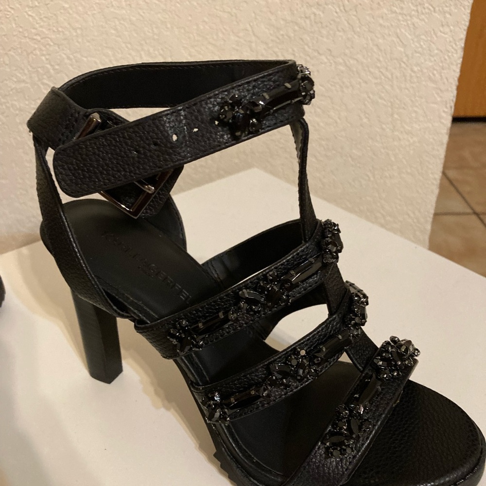 Karl Lagerfeld Paris “Bristol” heels. New w/box. Size 8.5. Gorgeous shoes!! - Picture 4 of 7